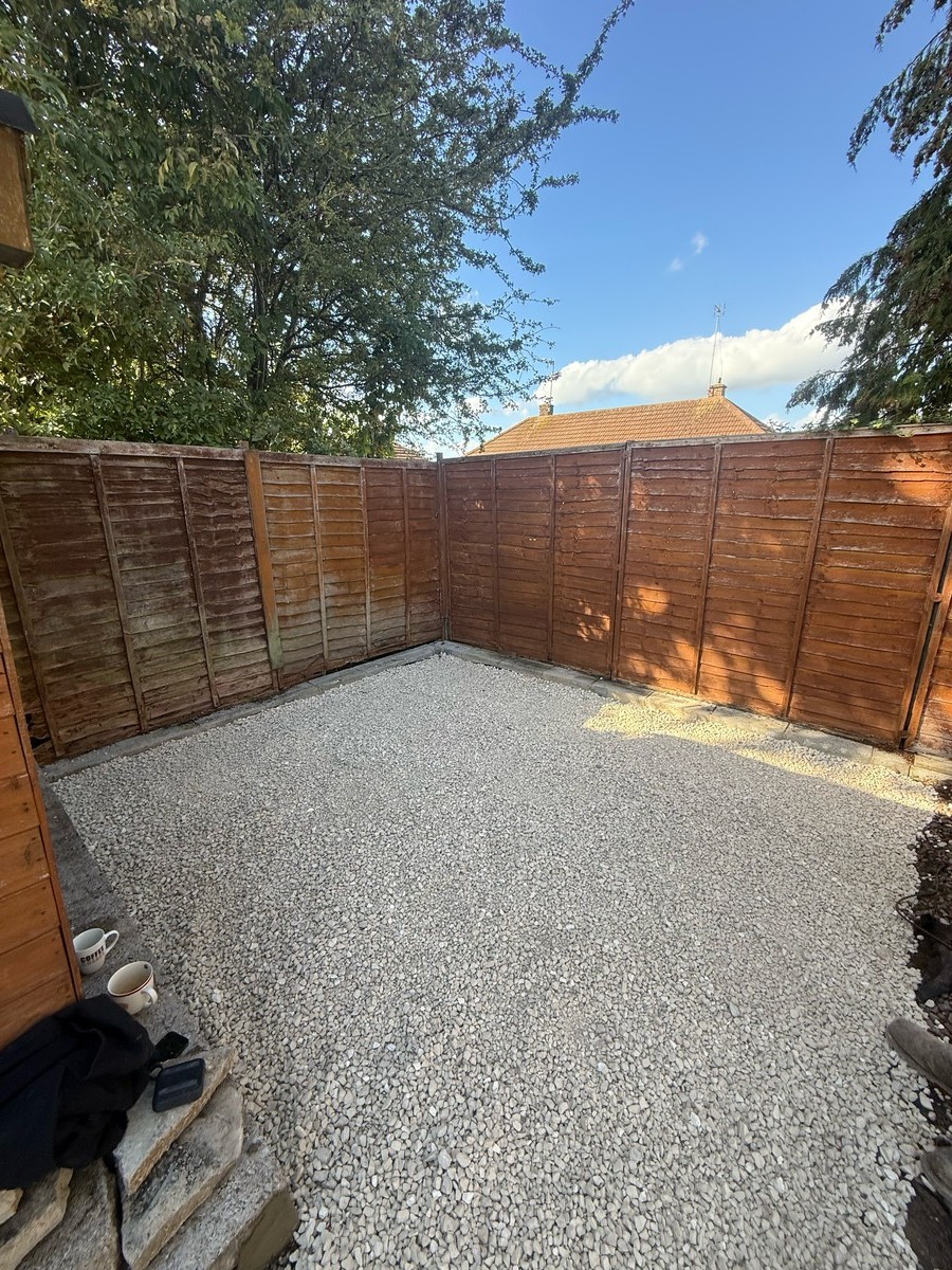 Gravel garden transformation — after